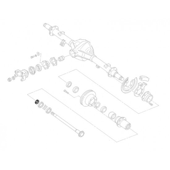 00473628  -  Retainer - Rear Wheel Bearing Washer 