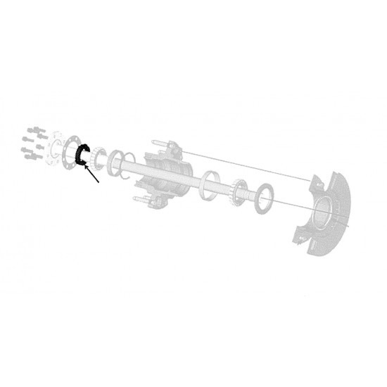 W8830156  -  Retainer - Rear Outer Wheel Bearing