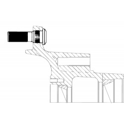 W8002187  -  Wheel Stud - M22 x 1.5 x 2.9"