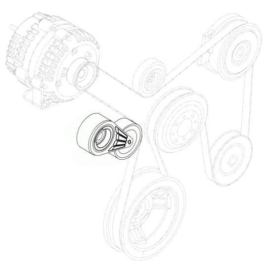W8832437  -  Workhorse 8.1L Chassis Belt Tensioner with Pulley