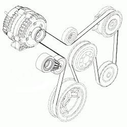 W8830674  -  Workhorse P32 Chassis 8.1L Serpentine Drive Belt