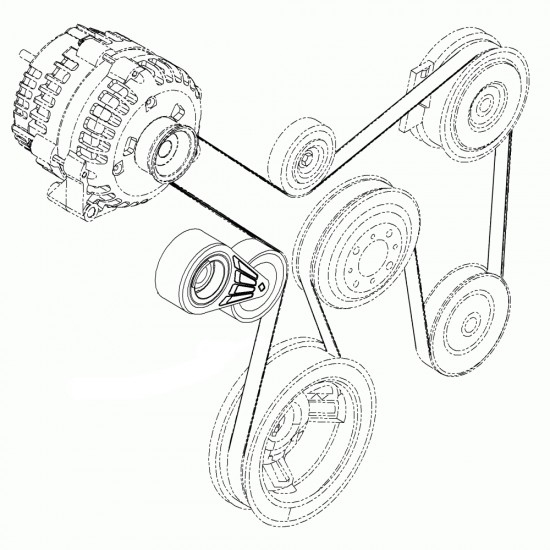 W8830674  -  Workhorse P32 Chassis 8.1L Serpentine Drive Belt