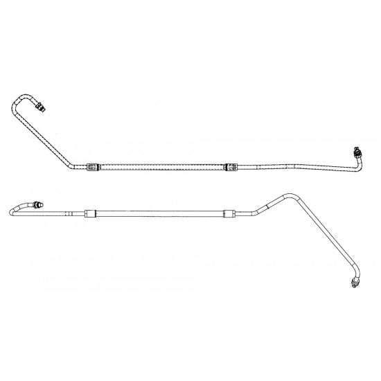 W0004940  -  Hose Asm - Power Steering Booster Inlet (Booster to Gear)