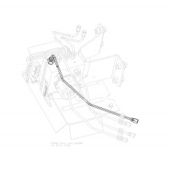 W0010599  -  Hose Asm - Brake Pressure Modulator Valve Out, Front, Rh 
