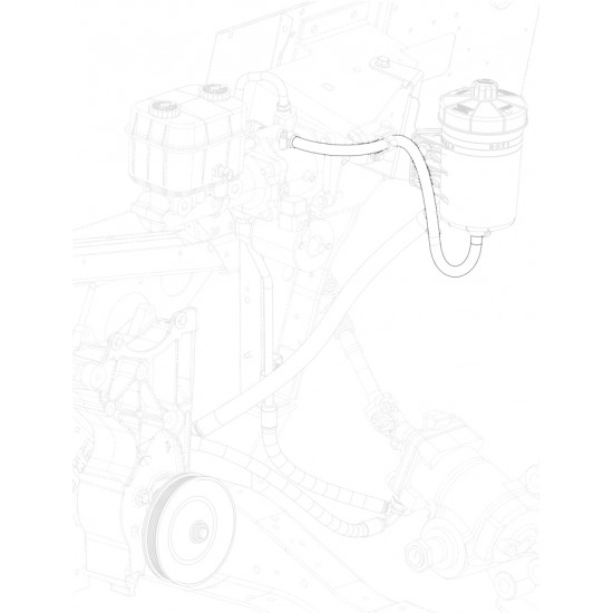 W0011983  -  Hose Asm - Brake Booster Outlet ( Booster to Reservoir)