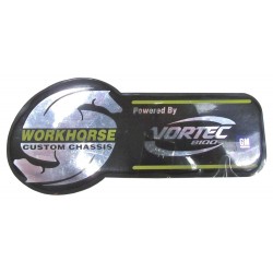 W0000711  -  Workhorse 8.1L Vortec Emblem Decal