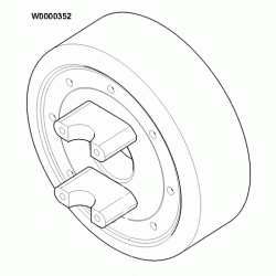 W0000352  -  Driveline Park Brake Drum & Yoke