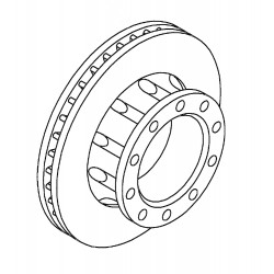 W8831731  -  Rotor - P32 / P42 Brake Rear (JF9 - 4 Wheel Disc)