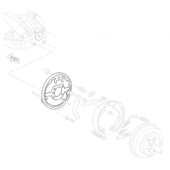 15614967  -  Plate Asm - Propshaft Park Brake