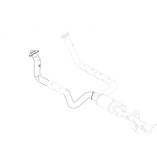 W0013877  -  Pipe Asm - Exhaust Manifold Left Hand