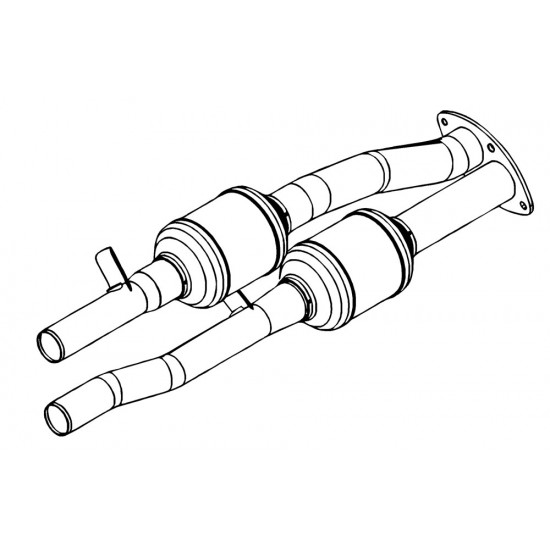 W8832938  -  Dual Catalytic Converter Assembly (L31 - 5.7L & 4.8L & 6.0L & L29 - 7.4L)