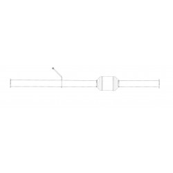 W0005092  -  Converter Asm - Catalytic (1 Per Side on W20/W22) (69" Length)