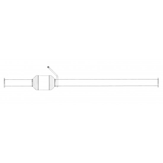 W0006644 - Converter Asm - Catalytic - 208" Wheelbase (1 Per Side on W20/22/62) (RH only on W24) (69" Length)