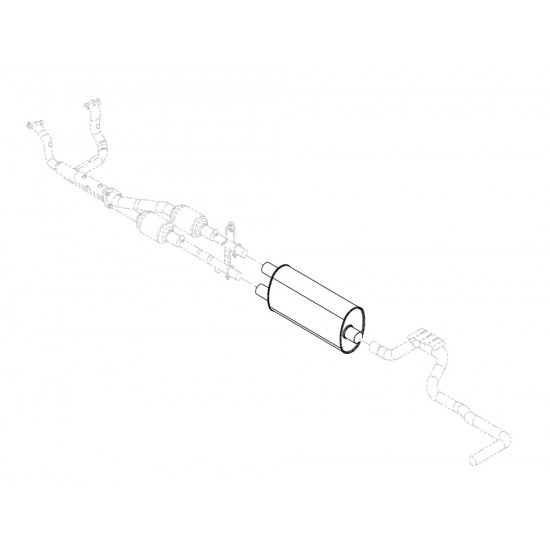 W0012318  -  Muffler Asm - Exhaust With Hangers