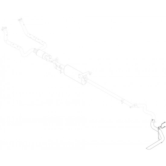 W0012777  -  Pipe Asm - Exhaust Tail 