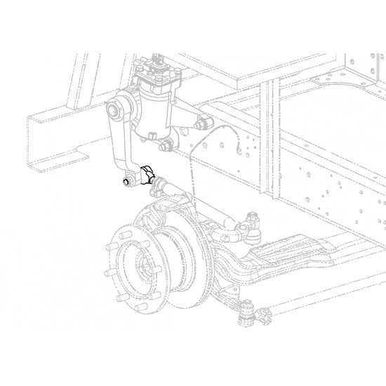 W8831360  -  End - Drag Link, Left Hand Threads
